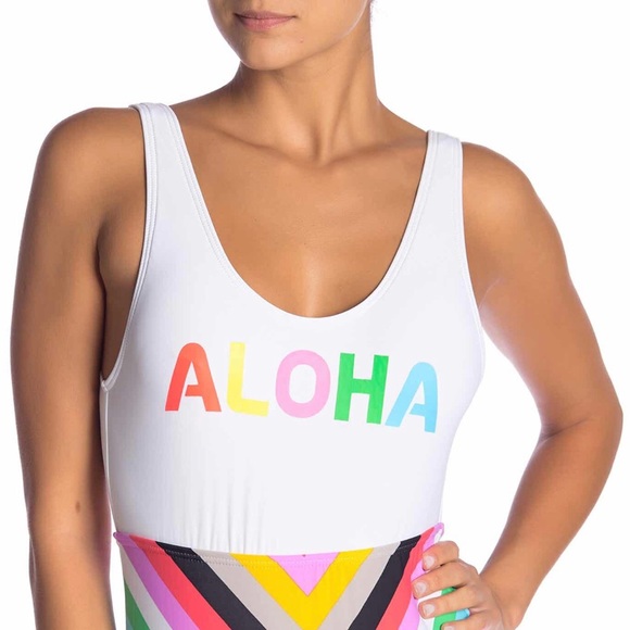 ⛱ VYB SCREENED ONE PIECE SWIMSUIT SIZE: Large ⛱ - Picture 5 of 8